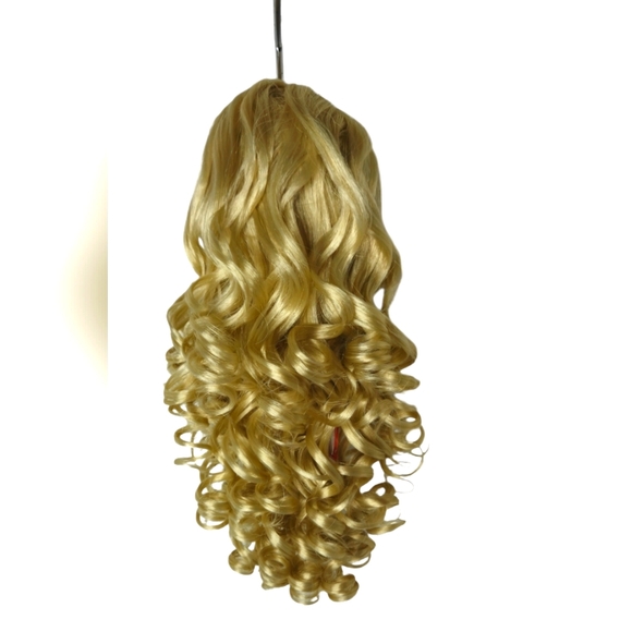 *H25476 Sepia Curly Blonde Ponytail - Picture 2 of 7